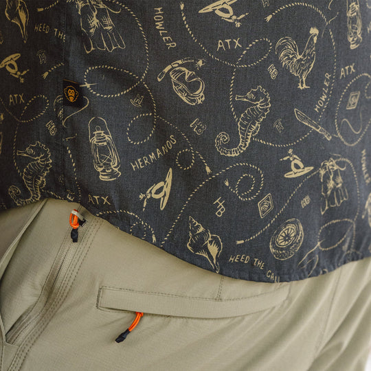 Howler Brothers H Bar B Snapshirt Sea Rodeo : Antique Black Image 07