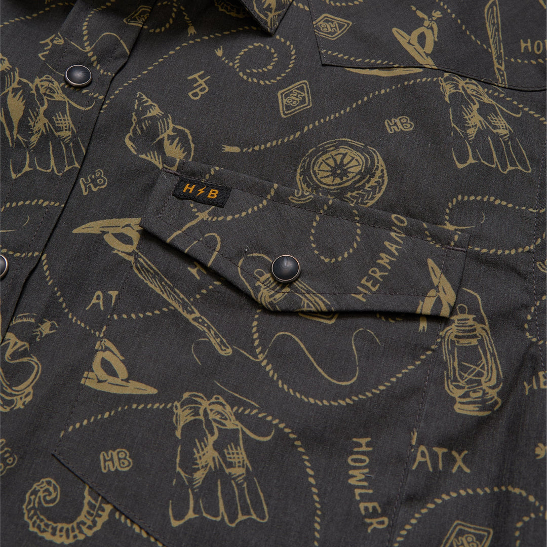 Howler Brothers H Bar B Snapshirt Sea Rodeo : Antique Black Image 08