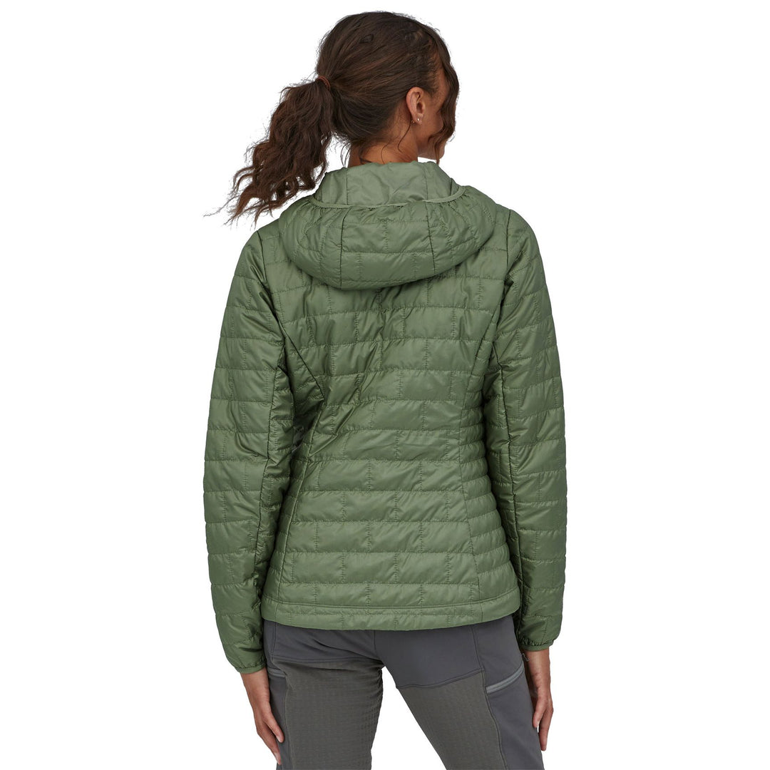 Patagonia Women's Nano Puff Fitz Roy Trout Hoody Hemlock Green Image 03
