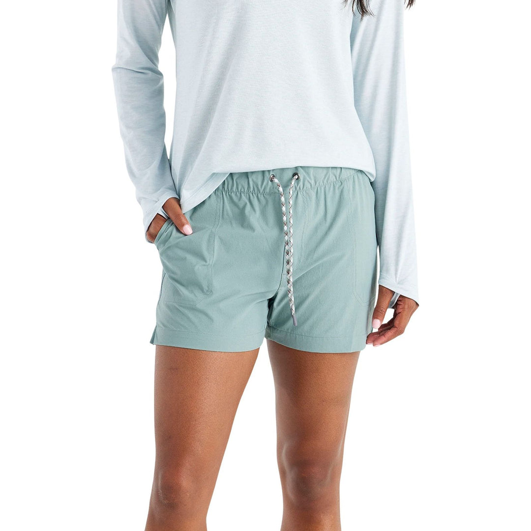 Free Fly Women's Latitude Short Sabal Green Image 01