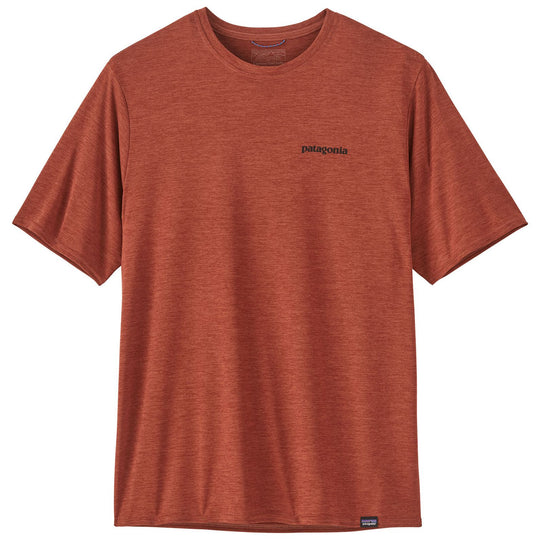 Patagonia Men's Capilene Cool Daily Graphic Shirt - Waters Boardshort Logo: Burl Red X-Dye Image 02