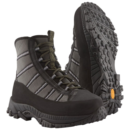 Patagonia Forra Wading Boots Forge Grey with Basin Green Image 01