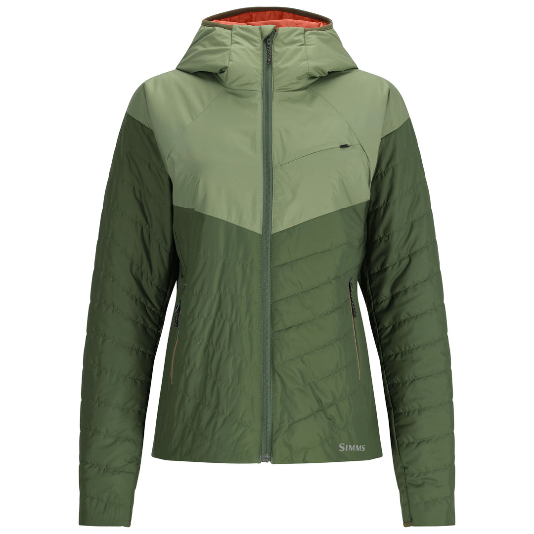 Simms Women's Fall Run Hoody Dark Clover / Riffle Green Image 01