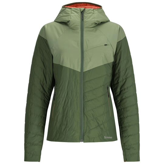 Simms Women's Fall Run Hoody Dark Clover / Riffle Green Image 01