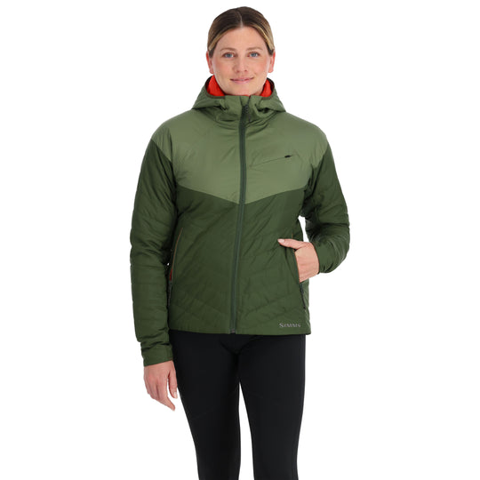 Simms Women's Fall Run Hoody Dark Clover / Riffle Green Image 02