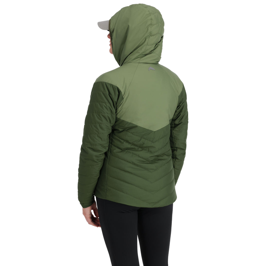 Simms Women's Fall Run Hoody Dark Clover / Riffle Green Image 03
