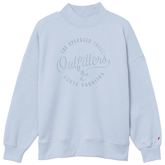 TSTO Women's Simple Script Diana Mock Neck Sweatshirt