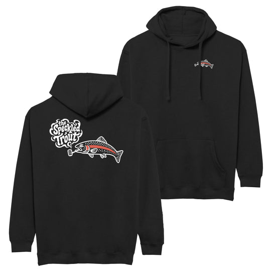 TSTO Trout Pipe Black Hooded Sweatshirt