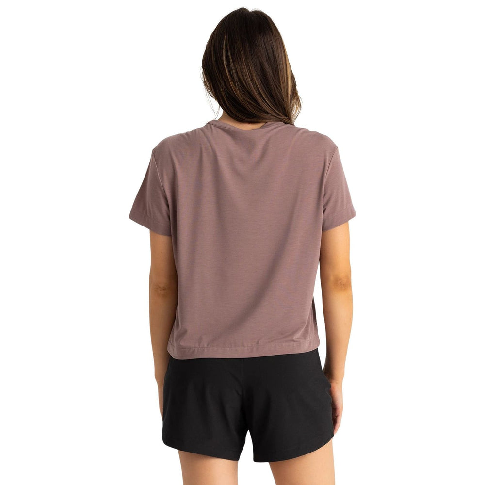 Free Fly Women's Elevate Lightweight Tee Fig Image 02
