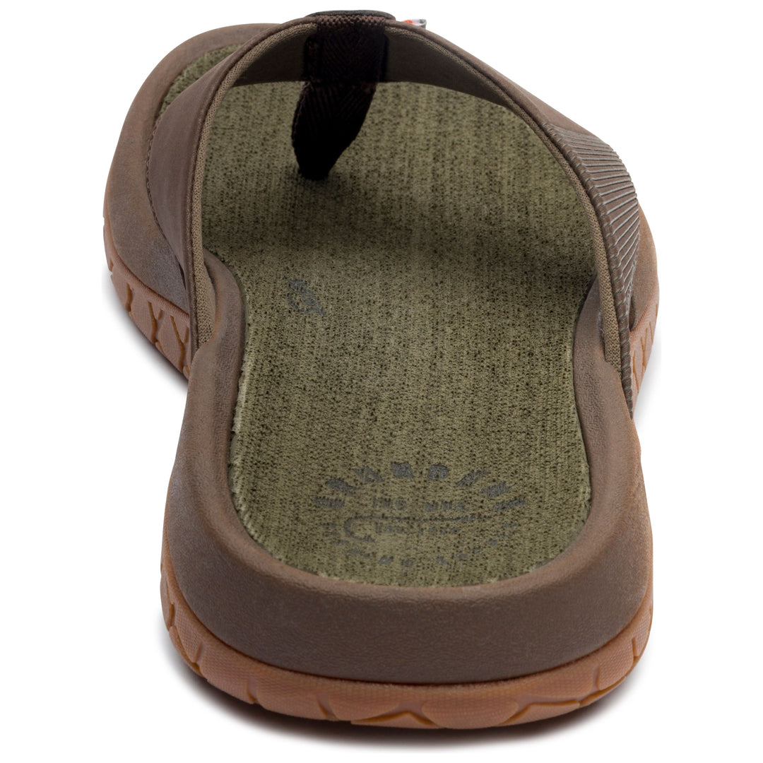 Grundens Men's Fishfinder Sandal Dark Brown Image 04