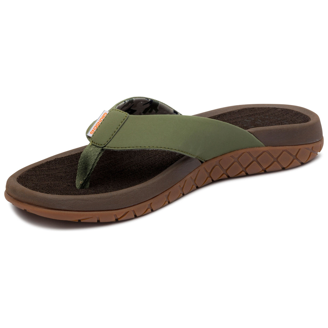 Grundens Men's Fishfinder Sandal Deep Lichen Green Image 02