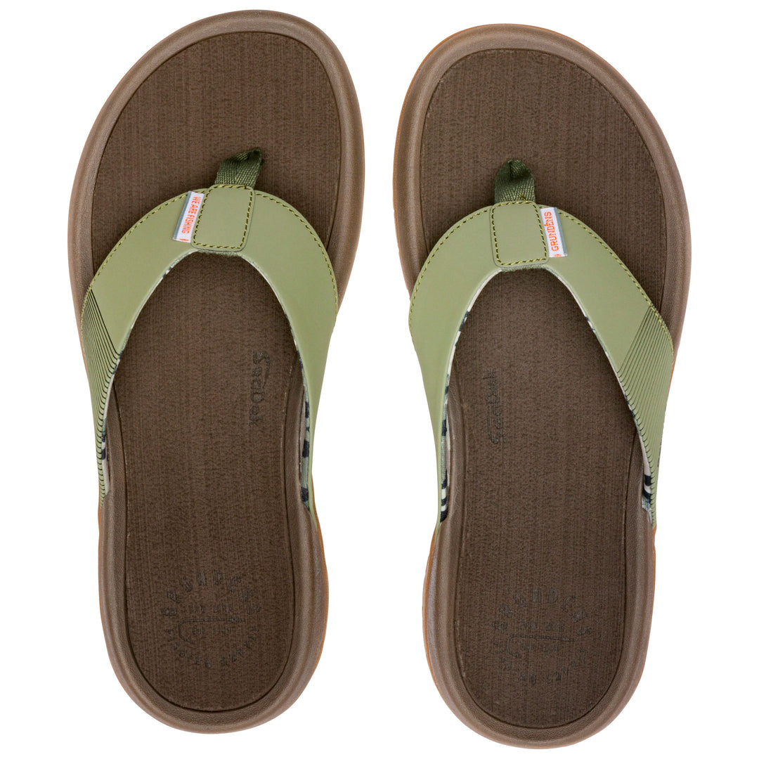 Grundens Men's Fishfinder Sandal Deep Lichen Green Image 05