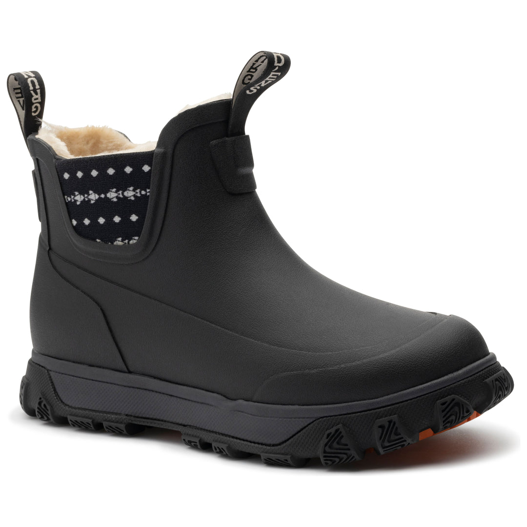 Grundens Women's Deviation Sherpa Ankle Boot Black Image 01