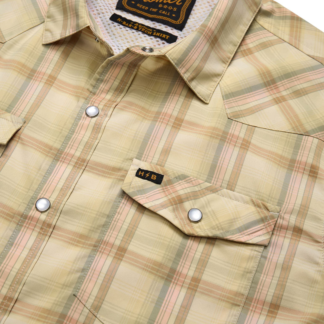 Howler Brothers H Bar B Tech Longsleeve Isley Plaid : Hemp Image 03