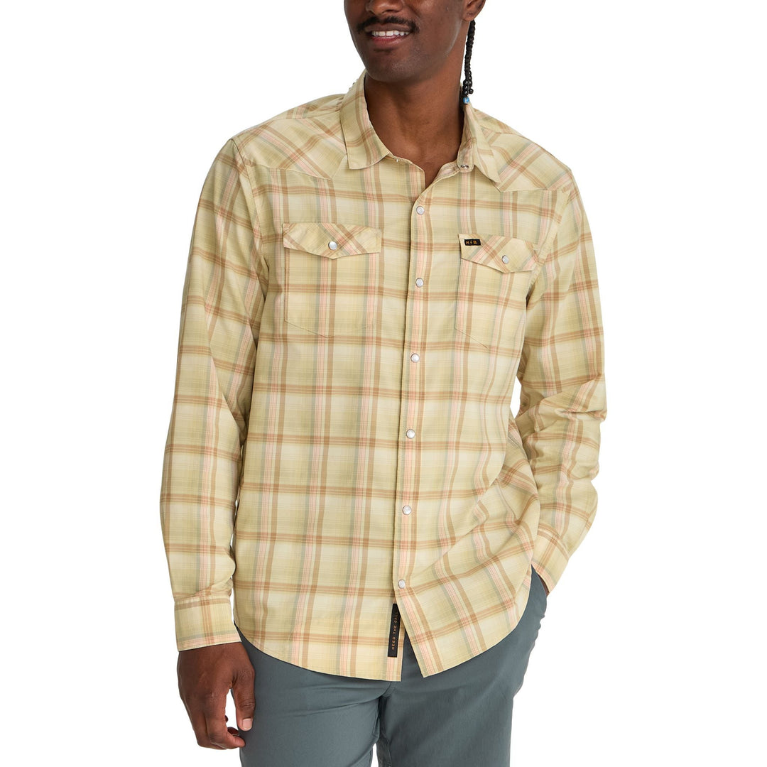 Howler Brothers H Bar B Tech Longsleeve Isley Plaid : Hemp Image 05