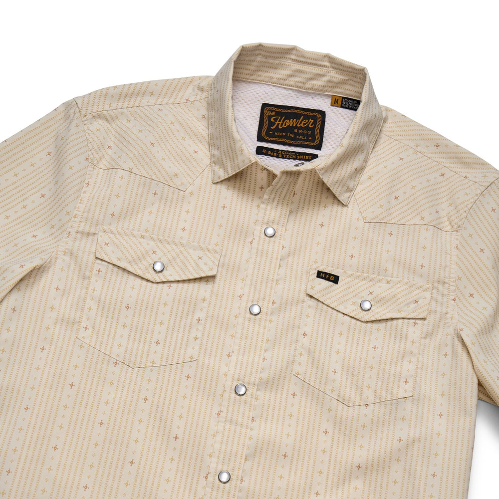 Howler Brothers H Bar B Tech Longsleeve Supernova Stripe : Leche Image 02