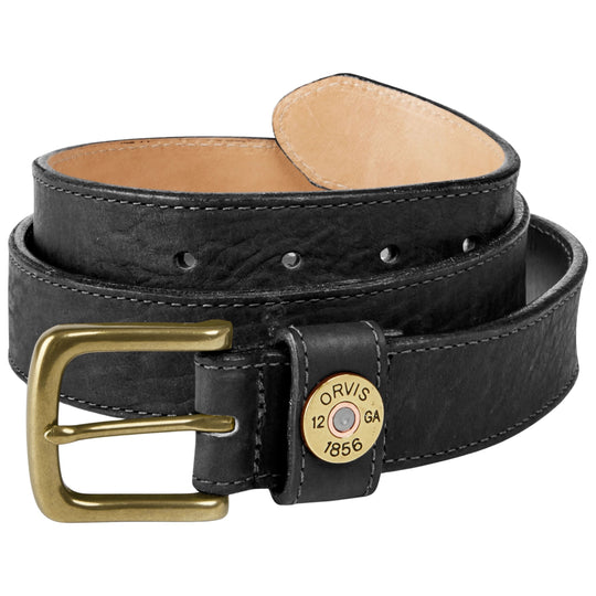 Orvis Bison Leather Shotshell Belt Black Image 01