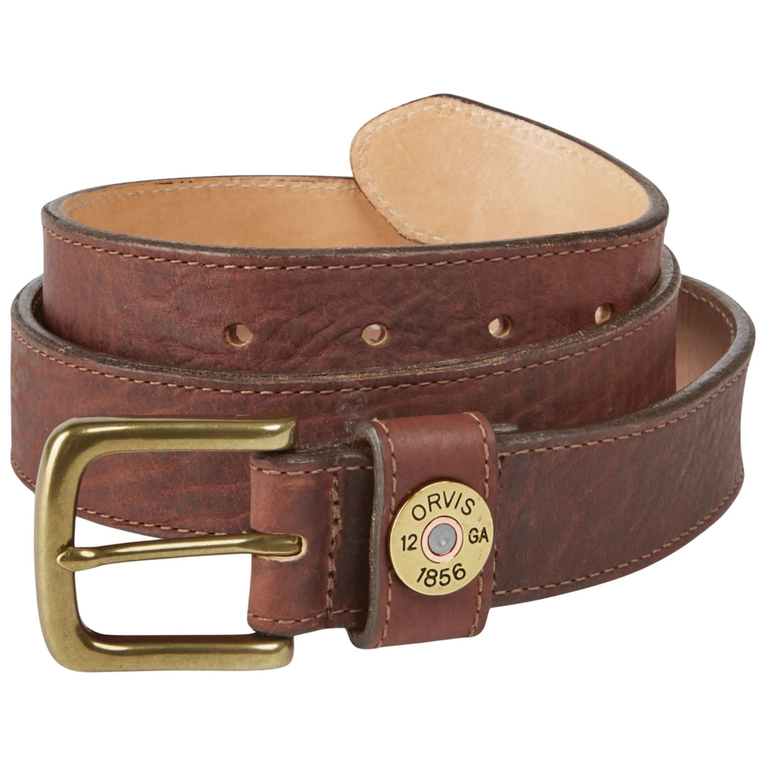 Orvis Bison Leather Shotshell Belt Brown Image 01