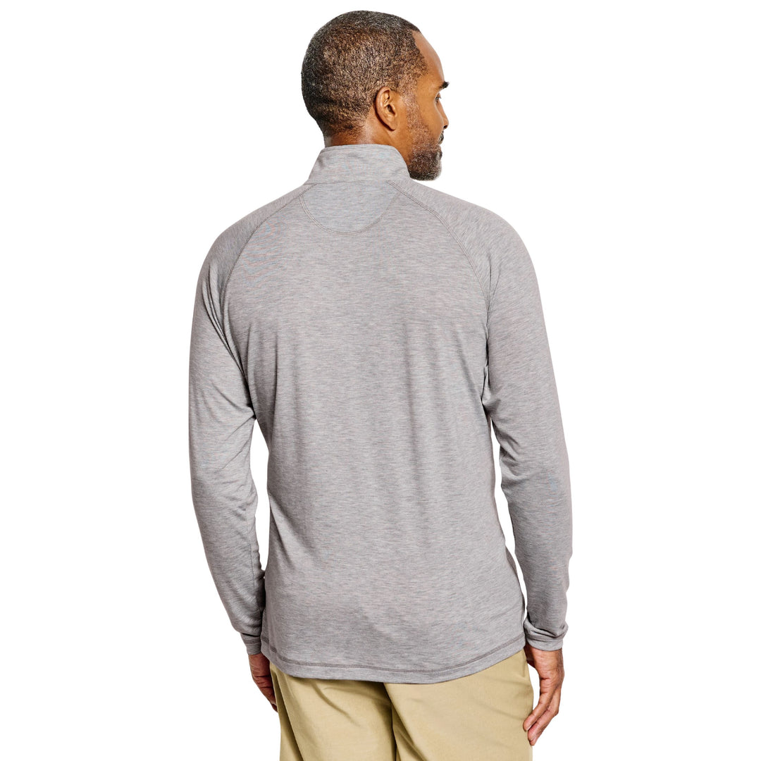 Orvis Dricast 1/4 Zip Light Gray Heather Image 04