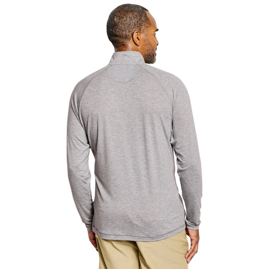 Orvis Dricast 1/4 Zip Light Gray Heather Image 04