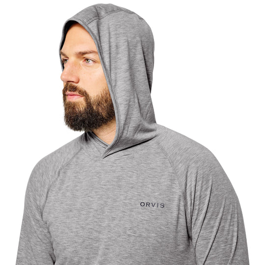 Orvis Dricast Hoodie Light Gray Heather Image 05