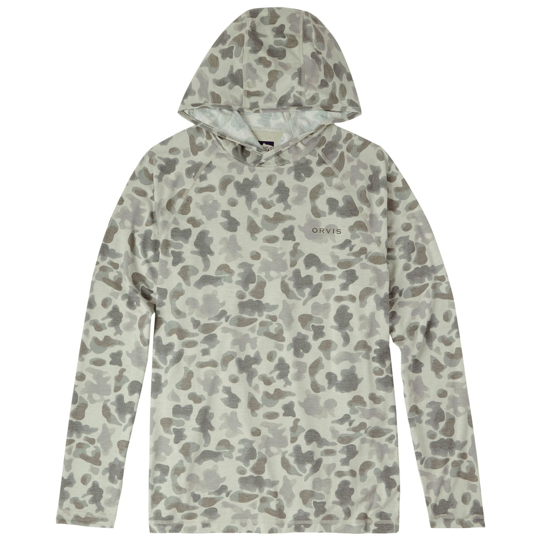 Orvis Men's Dricast Hoodie Celadon Camo Image 01