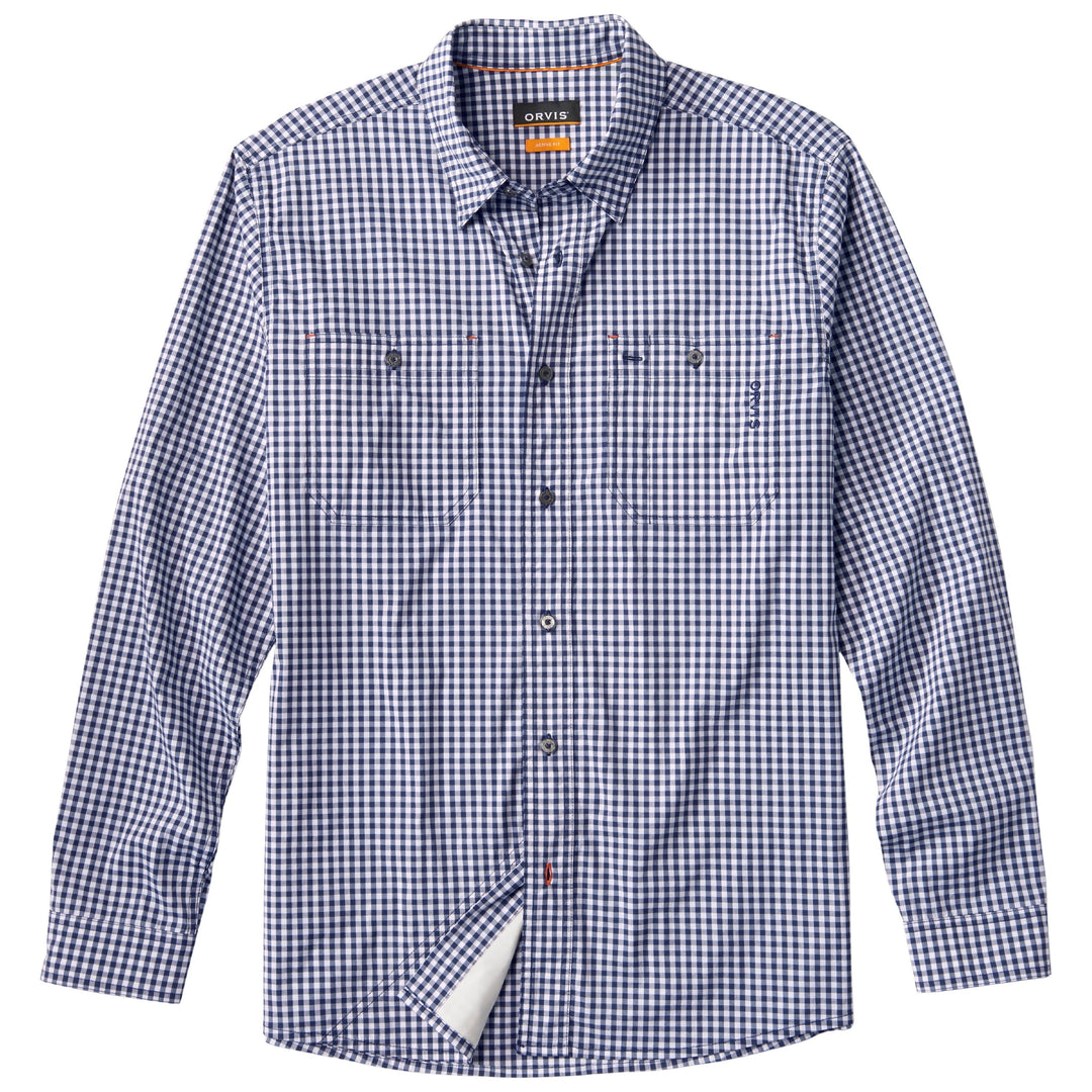 Orvis Men's River Guide 2.0 LS Shirt True Navy Image 01