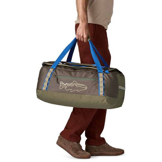 Patagonia Black Hole Duffel 55L Basin Green with Fitz Trout Image 04