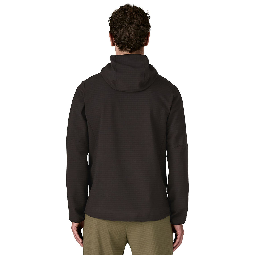 Patagonia Men's R1 TechFace Fitz Roy Trout Hoody Black Image 04