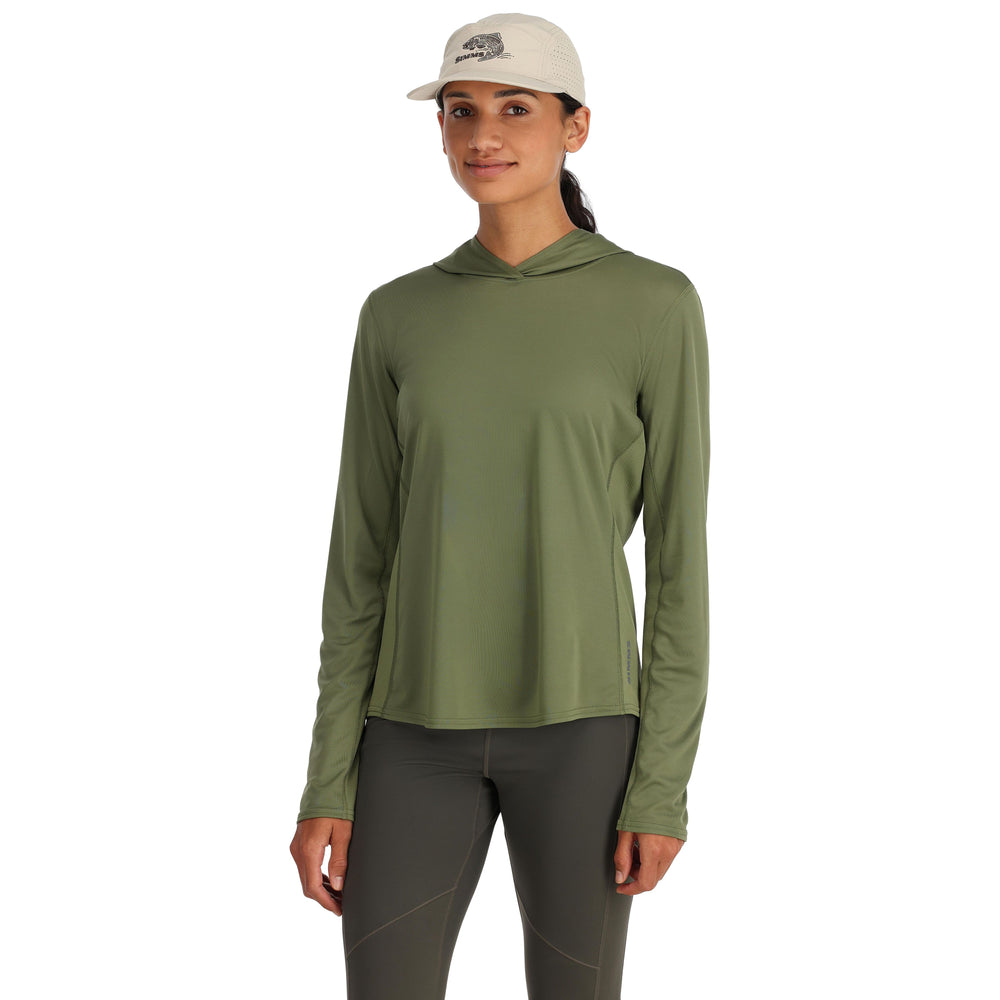Simms Women's Challenger Solar Hoody Dark Clover Image 02