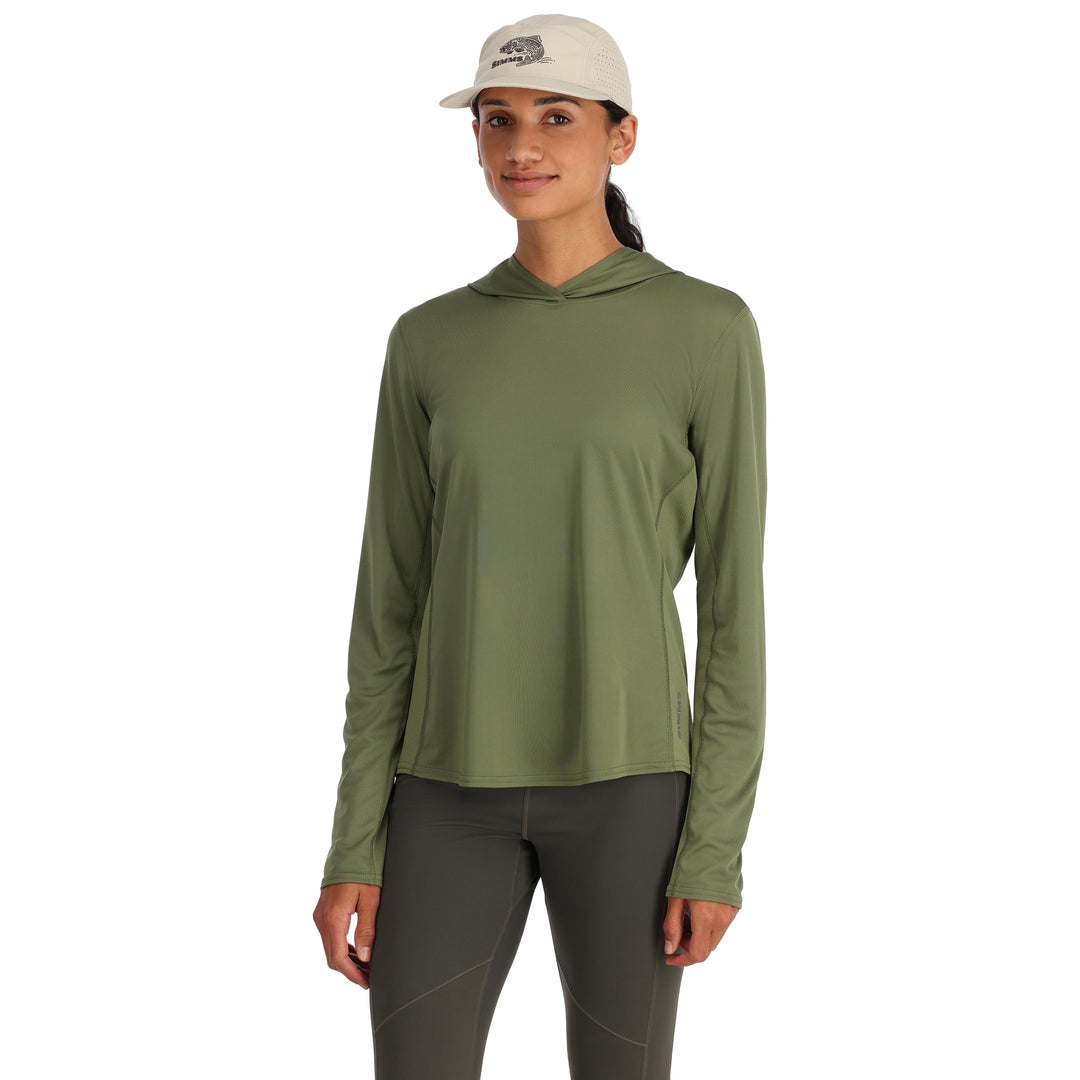 Simms Women's Challenger Solar Hoody Dark Clover Image 02