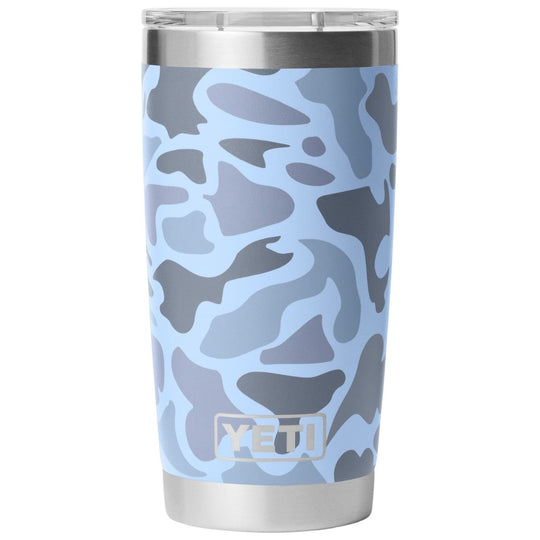 YETI Rambler 20 oz Tumbler with MagSlider Lid Blue Camo Image 01