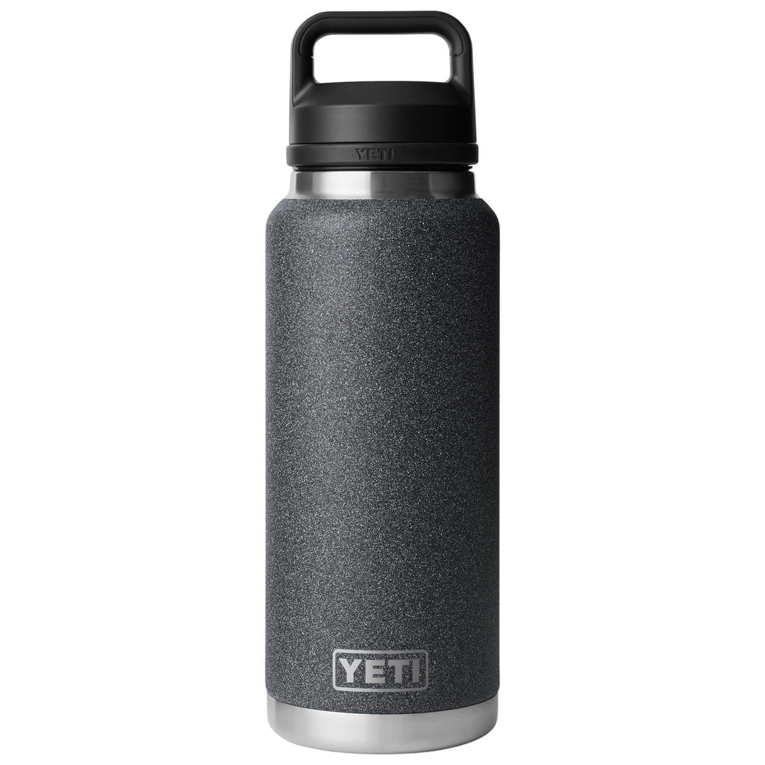 YETI Rambler 36 oz Water Bottle with Color Matched Chug Cap Black Stone Image 01