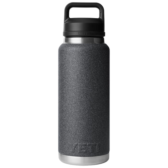 YETI Rambler 36 oz Water Bottle with Color Matched Chug Cap Black Stone Image 02