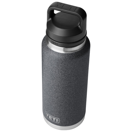 YETI Rambler 36 oz Water Bottle with Color Matched Chug Cap Black Stone Image 03