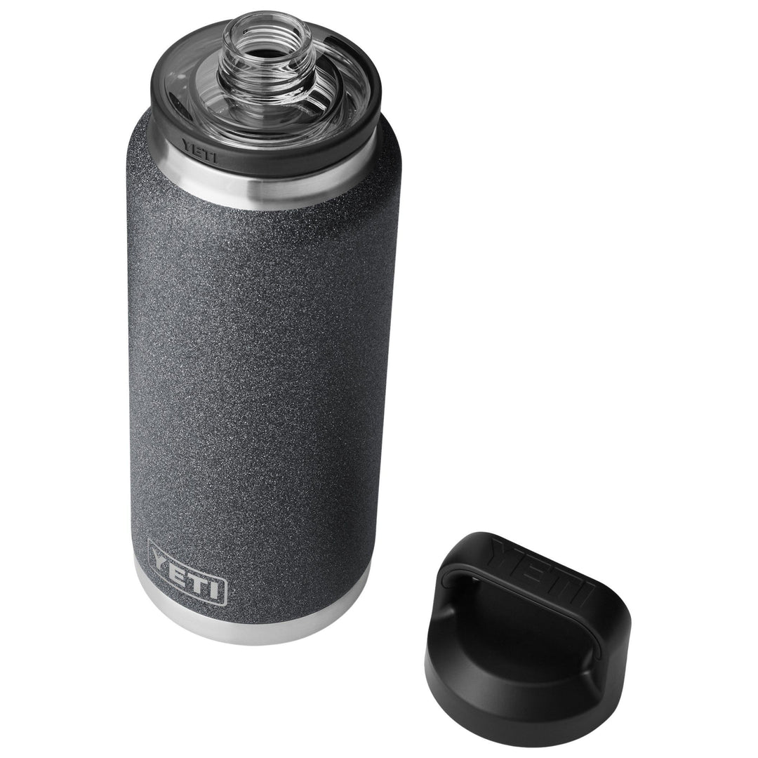 YETI Rambler 36 oz Water Bottle with Color Matched Chug Cap Black Stone Image 04