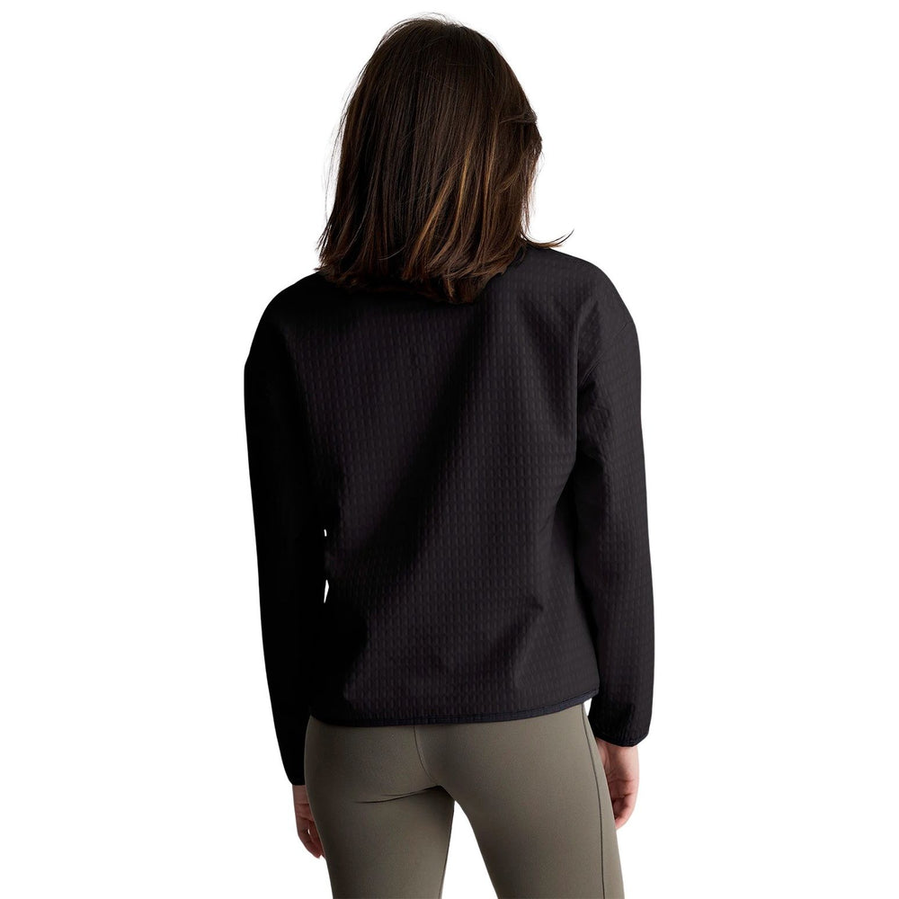 Free Fly Women's Gridback Fleece Snap Pullover Black Image 02