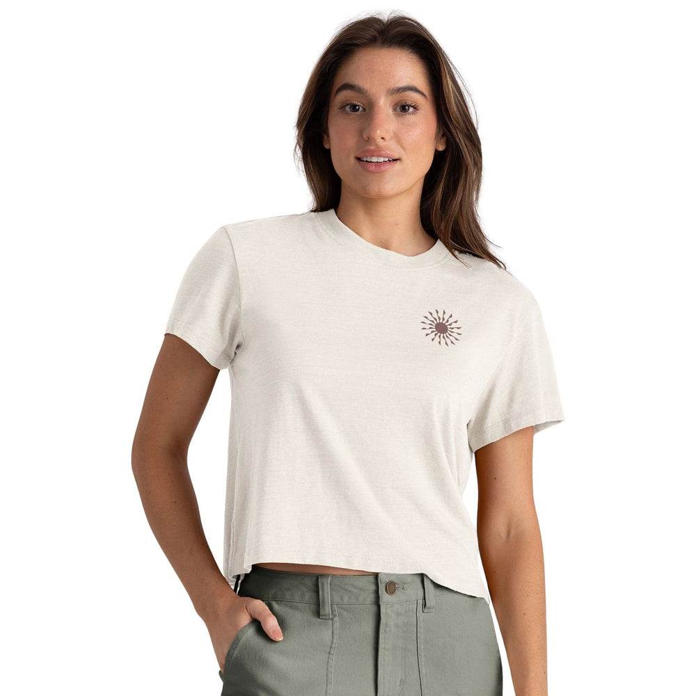 Free Fly Women's Sol Tee Heather Birch Image 02