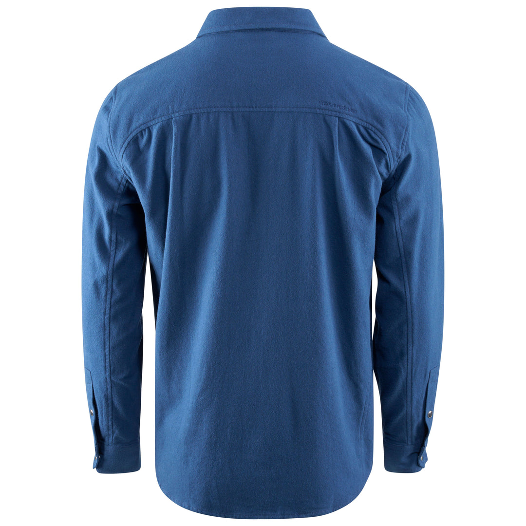 Grundens Dispatch Flannel Shirt Blue Abyss Image 02