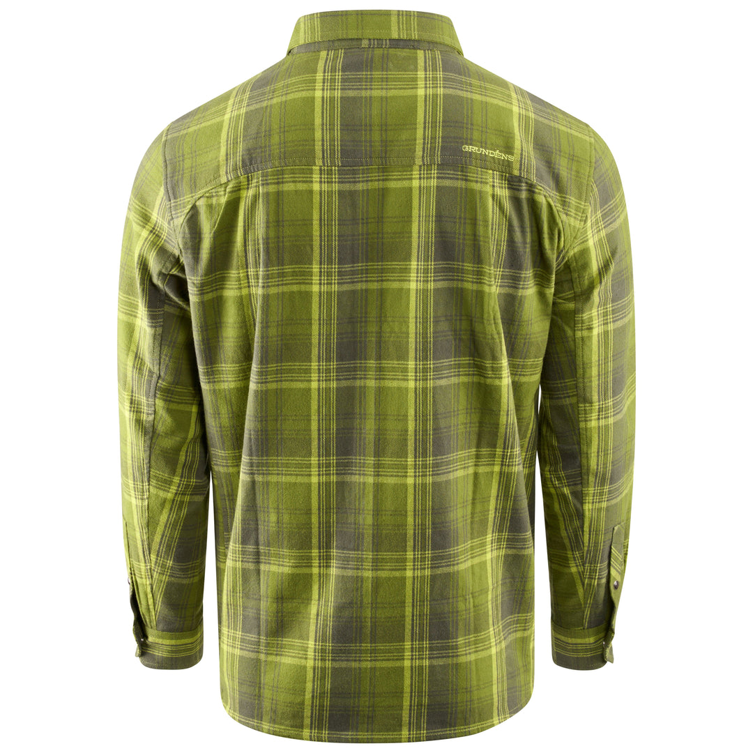 Grundens Dispatch Flannel Shirt Cedar Plaid Image 02
