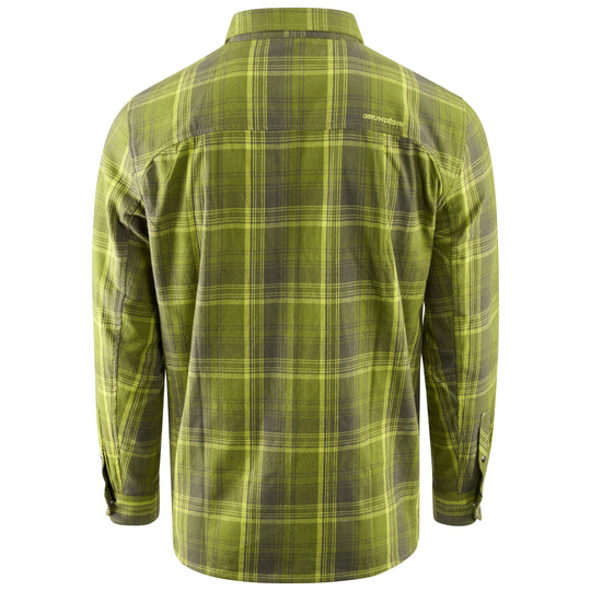 Grundens Dispatch Flannel Shirt Cedar Plaid Image 02