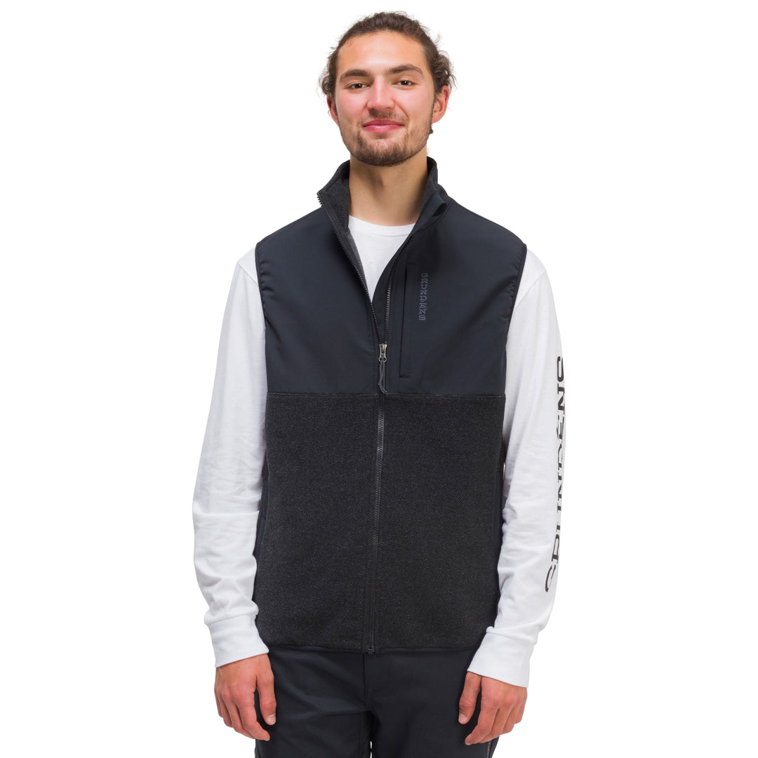 Grundens Men's Bering Fleece Pro Vest Anchor / Black Image 02