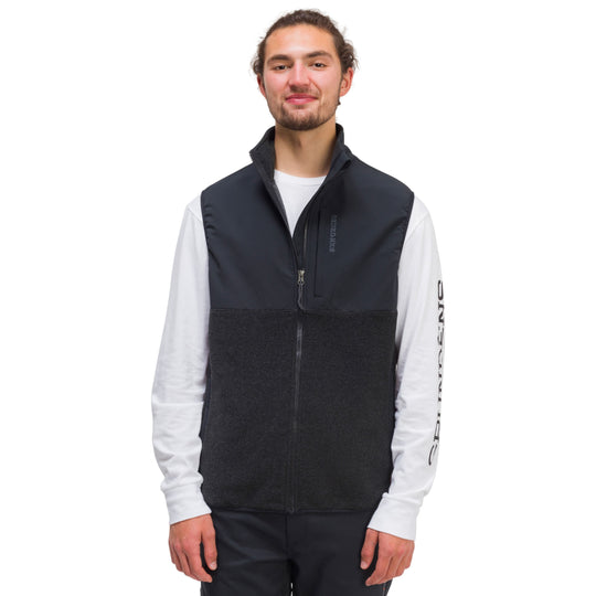 Grundens Men's Bering Fleece Pro Vest Anchor / Black Image 02