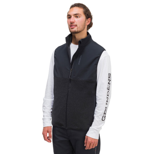 Grundens Men's Bering Fleece Pro Vest Anchor / Black Image 03