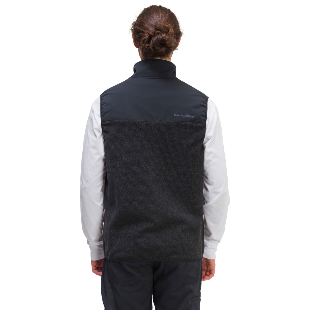 Grundens Men's Bering Fleece Pro Vest Anchor / Black Image 04