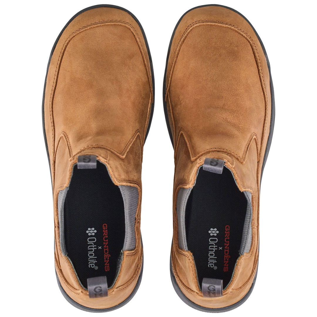 Grundens Men's Cloud Cover Leather Boot Oak Brown Image 04