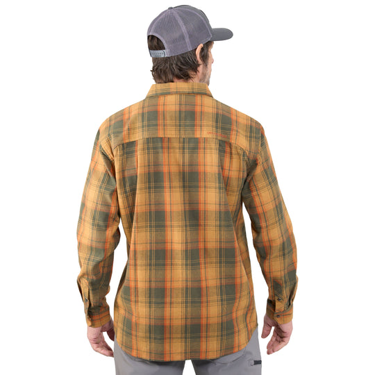Grundens Dispatch Flannel Shirt Oak Plaid Image 05