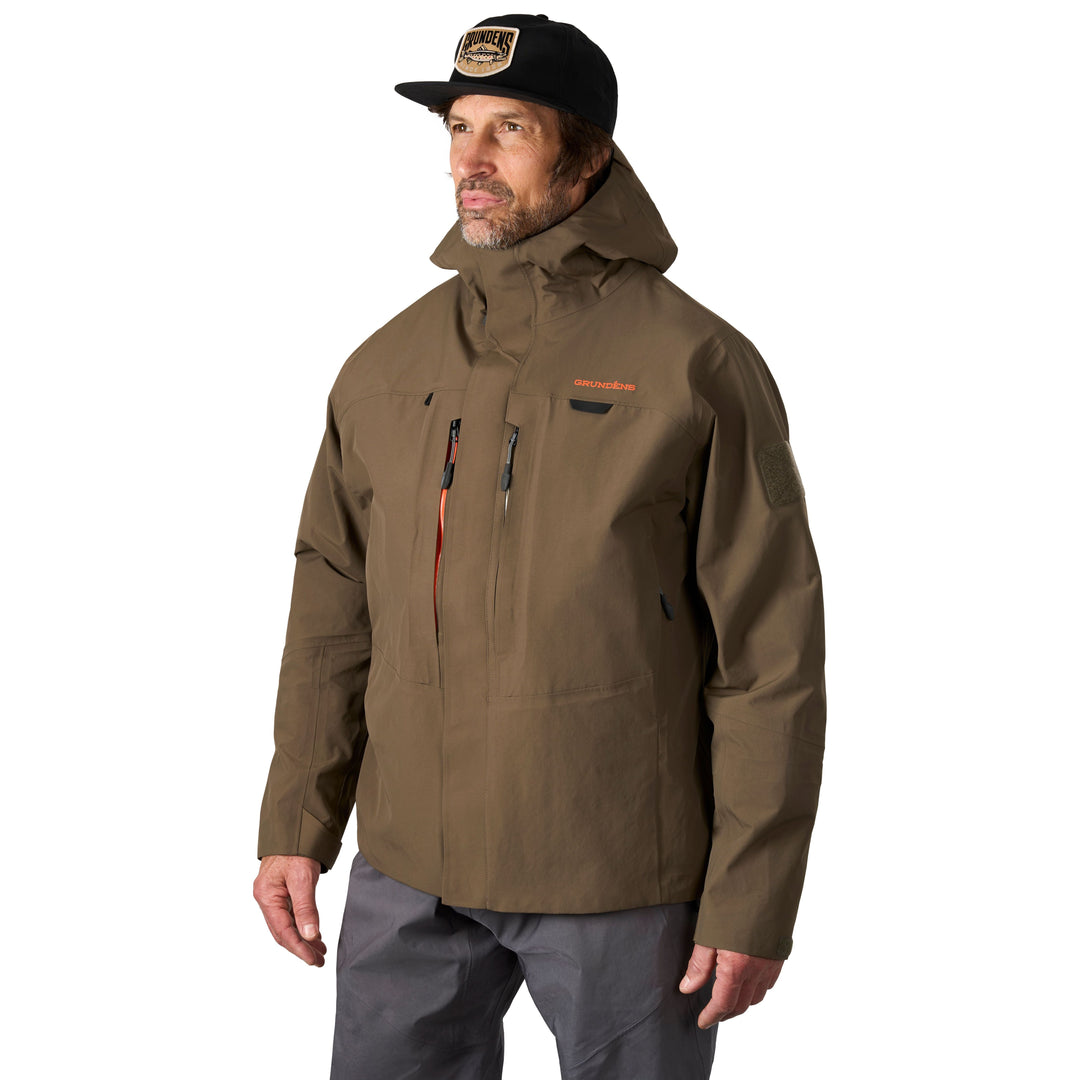 Grundens Vector Wading Jacket Otter Image 05