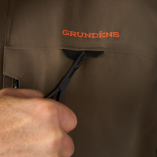 Grundens Vector Wading Jacket Otter Image 16