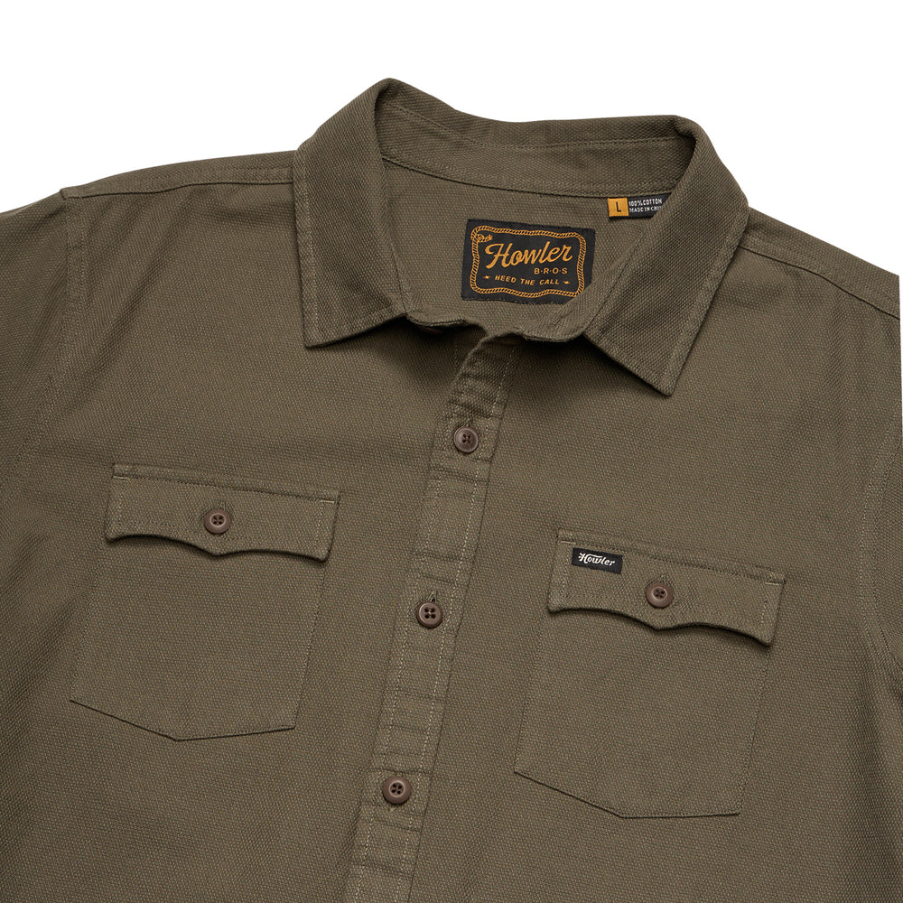 Howler Brothers Novato Shirt Drab Olive Image 02
